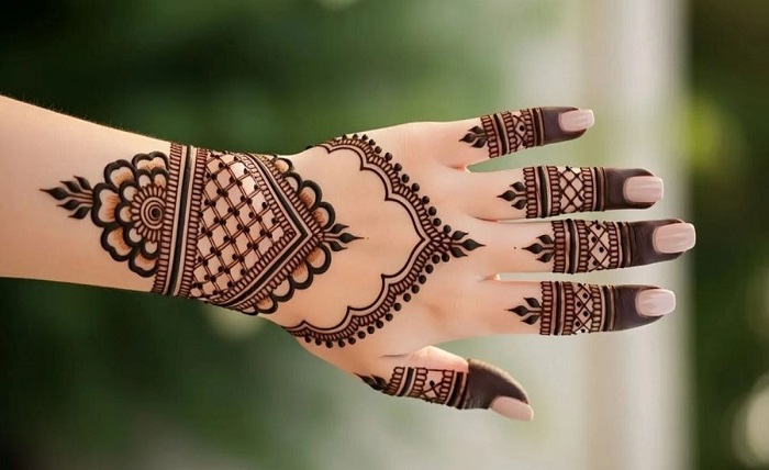 stylish instagram stylish royal front hand mehndi design